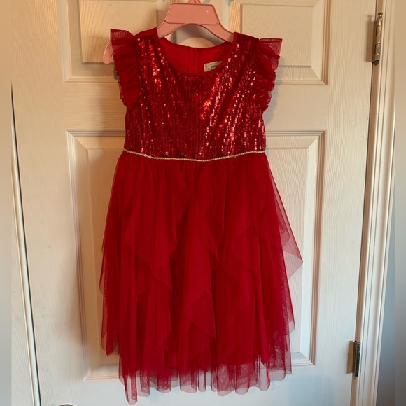 Popatu Sequin Layered Tulle Dress - Christmas - Size 8 - Picture 2 of 7